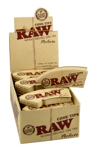 1 Box (24x) RAW Tips Cone Perfecto konische Filtertips slim perforiert - Picture 1 of 3