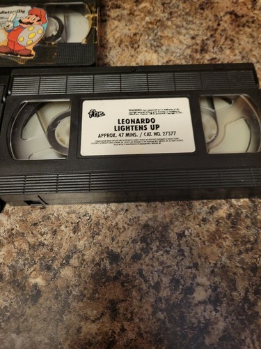 Vhs Kids Movies Cassette Only, turtles,mario, tested comes with free shipping. - Picture 2 of 8