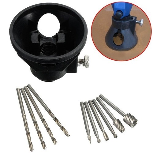 Dremel Rotary Tool Cutting Guide Attachment Kit HSS Router Drill Bits Set - Picture 8 of 11