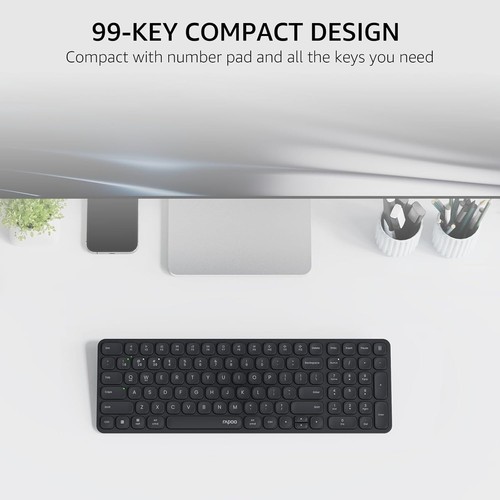 ⌨️ Rapoo E9310M Wireless Keyboard - Multi-Device Bluetooth & USB Dongle ⌨️ - Bild 12 von 14