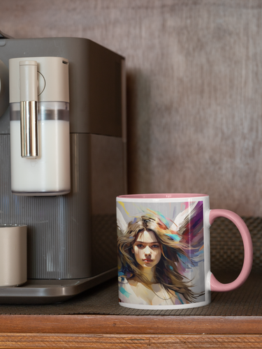 Abstract Angel 9 Accent Coffee Mug, 11oz - Picture 4 of 24
