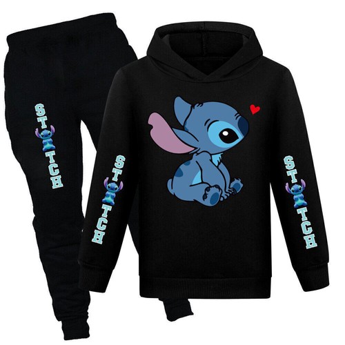 Kinder Lilo & Stitch Sweatshirt mit Hose Set für Mädchen 2-teiliger Jogginganzug - Bild 2 von 24