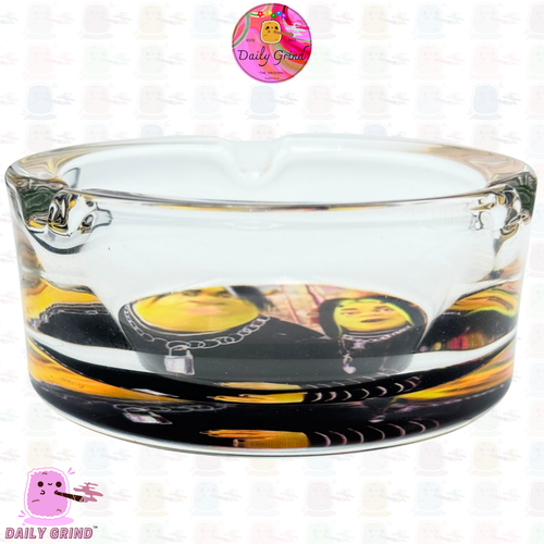 Emo Goth Funny Glass Ash Tray Custom Cute Funny Gift Idea - 8.2cm - Picture 2 of 18