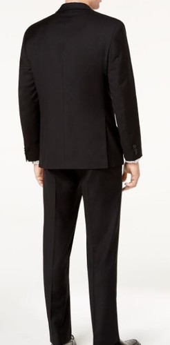 Michael kors men black suit US SZ 48R 38W x 34L 100% Wool Natural Strech Soft - Picture 4 of 4