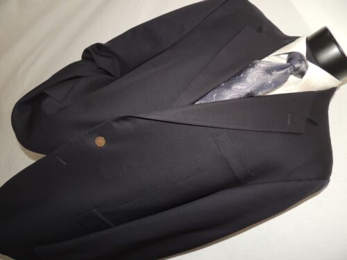 Hickey Freeman Nordstrom Men's 100% wool super 140's Blue blazer jacket 44 XL - Picture 3 of 10