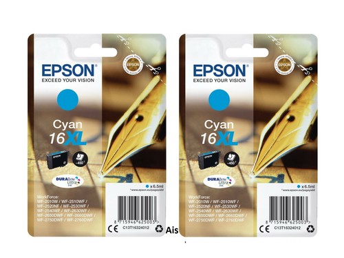 Original Epson 16, 16XL, Pen Ink Cartridge, WF-2530WF, WF-2540WF, WF-2630WF, LOT - Picture 15 of 23