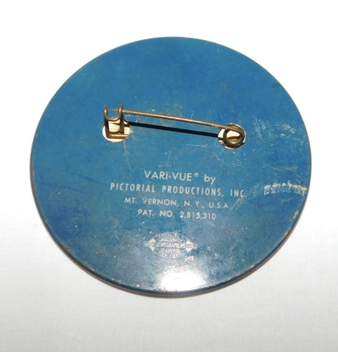 Vari-Vue Holographic George Wallace for President Political Campaign Button 1968 - Picture 5 of 6