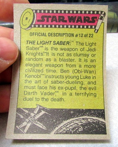 1977 Star Wars Sammelkarte gelbe Serie #191 Leben in der Wüstenwelt - Bild 2 von 2
