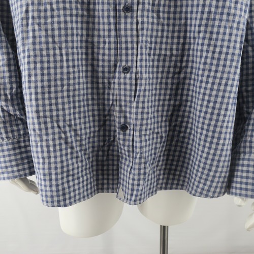 UNTUCKit Camicia manica lunga con bottoni uomo XXXLC grigio blu cotone - Foto 4 di 8