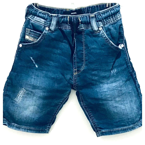Pantaloncini Diesel ragazzo blu in jersey (6 anni/120 cm) morbidi/denim/coulisse prezzo consigliato £65 - Foto 2 di 4