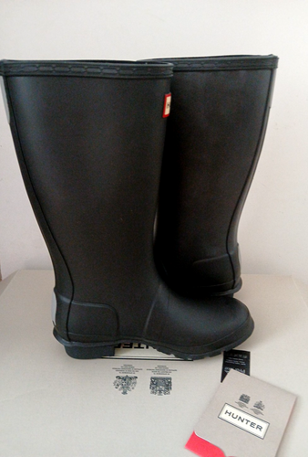 Hunter ORIGINAL KIDS Welly, Impermeable Negro JFT6000RMA TALLA 2 NUEVO EN CAJA - Imagen 5 de 8