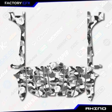 Gray Savage Camo Racing Graphics Kit fits Yamaha Rhino 450 660 700 04-Up