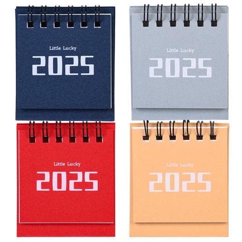 2025 Mini Desk Calendar Small Desktop Standing Flip Monthly Calendar Decorative