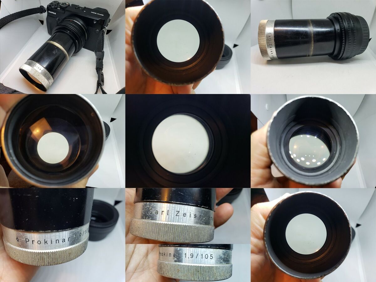 Carl Zeiss Jena Prokinar 105mm f1.9 Projection Lens + Carl Zeiss Jena Prokinar 105mm f1.9 Projection Lens +
