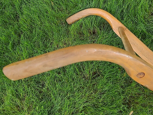Paar Eiche kleine Gartenfarm Pfluggriffe 39" lang. Pferd gezogener oder Schubpflug (E7) - Bild 19 von 21