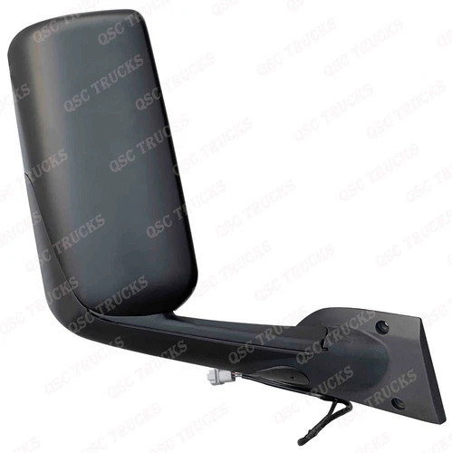 QSC Right Side Black Power & Heated Door Mirror for Freightliner Cascadia 2018+