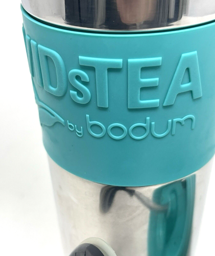 Bodum Davids Tea Press Turquoise Blue Stainless Steel Thermal Travel Mug Coffee - Picture 16 of 19