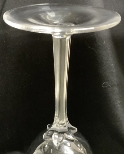 LENOX CASTLE GARDEN White Wine Goblets 6-3/4" Tall Etched Crystal Stemware - Picture 5 of 6