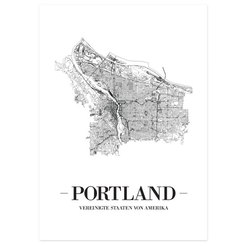 JUNIWORDS Poster "Stadt nach Wahl" City Städte Skyline 60 x 90 cm Weiß Design A - Bild 136 von 190