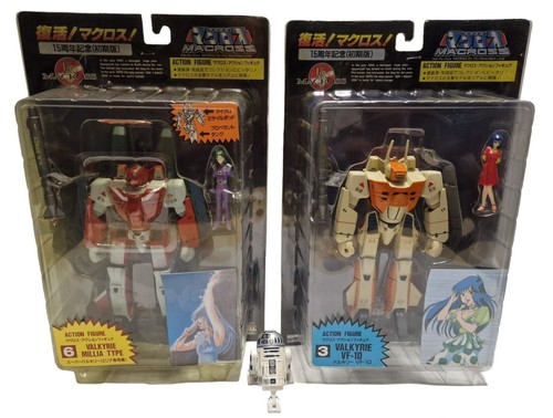 MACROSS : VALKYRIE VF-1D & VALKYRIE MILLA TYPE ACTION FIGURE SETS BY ARII - Picture 2 of 7