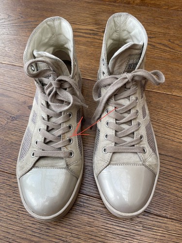 Org. HOGAN (by TOD’S) Sneakers Beige Wildleder, Lack,Pailletten, High-Top Gr. 39 - Bild 6 von 6
