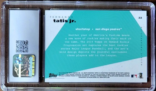 2019 SP FERNANDO TATIS JR /1576 Topps On Demand ROOKIE Progression CSG 10 RC #22 - Picture 2 of 2