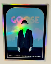Goose The Band Poster Capitol Theatre NY 2024 #’d X/150 Official Silkscreen FOIL