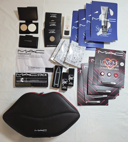 M-A-C MAKEUP BUNDLE SAMPLES & LIP SHAPED MAKEUP BOX - Picture 3 of 9