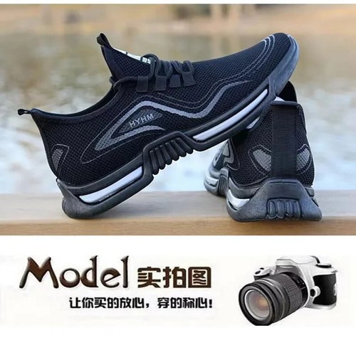 Scarpe da uomo Slip on Sneakers alla moda Scarpe da corsa sportive maschili Tras - Foto 11 di 27