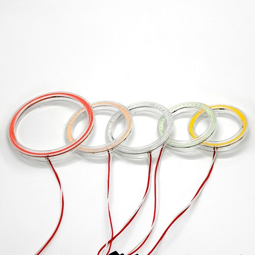 Ex Works 2X 110mm LED Headlight COB LED Angel Eyes Halo Ring Light Fog Lamp 12V - Picture 6 of 19