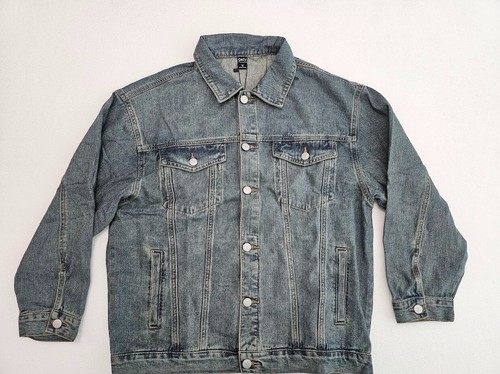 Daisy Dropped Shoulder Denim Jean Jacket Womens Sz M Medium Wash