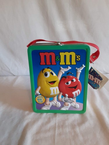Vintage M&Ms Tin Lunchbox Red & Yellow - Picture 1 of 5