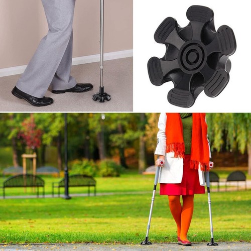 19mm Walking Cane Tip Self Standing Walking Sticks Rubber Ends Ferrule Non-Slip - Picture 2 of 5