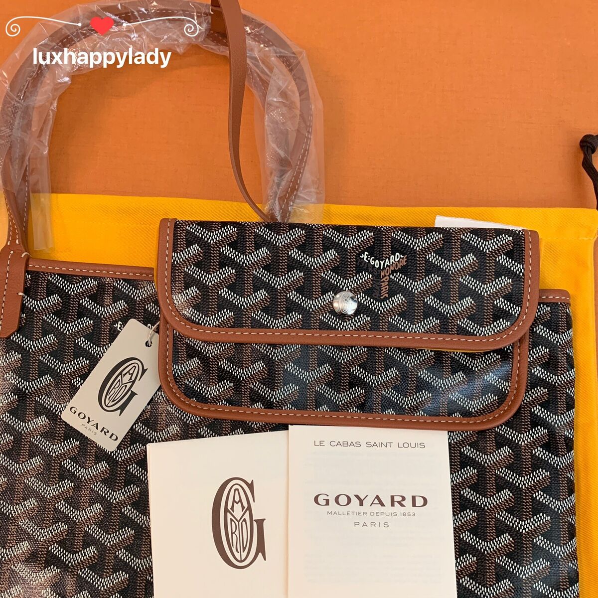 Goyard st louis tote black sale