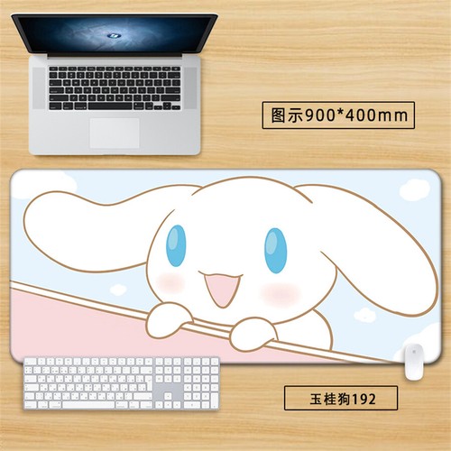 Cinnamoroll großes Mauspad Anime Cartoon Laptop Tastaturpad Gummi Schreibtischmatte  - Bild 7 von 30