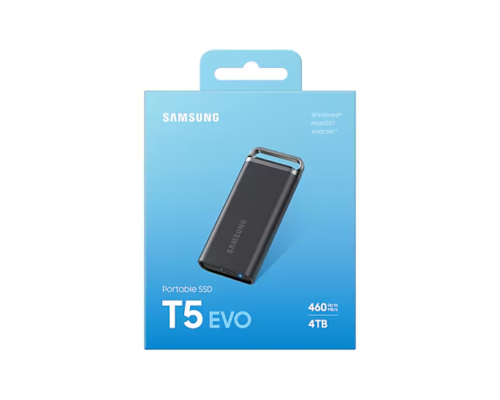 Samsung T5 EVO 4TB USB Type-C Portable SSD Black MU-PH4T0S/WW - Picture 4 of 5