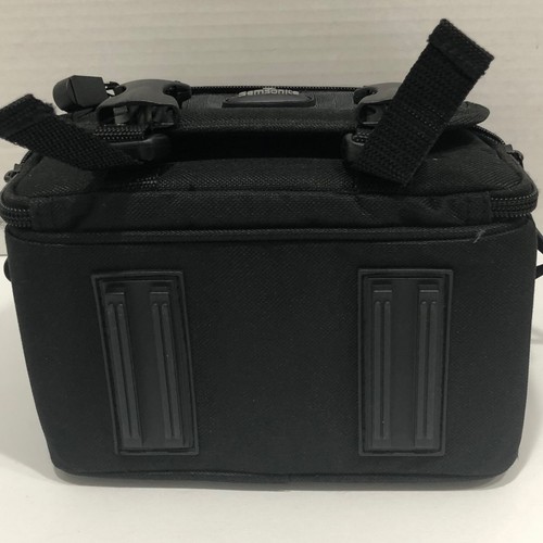 NWOT Samsonite Black Camera Case Bag Padded 5 Pockets 8 x 5 x 5.5 Straps - Picture 4 of 7