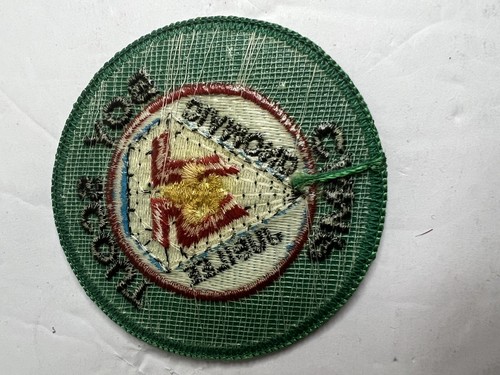 Vintage BSA Patch: 75th Diamond Jubilee BOY SCOUT CAMP Kunststoffrücken - Bild 4 von 5