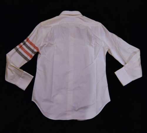 NWT Thom Browne White zipper buttondown shirt Men's size 3 / L Large - Picture 2 of 2