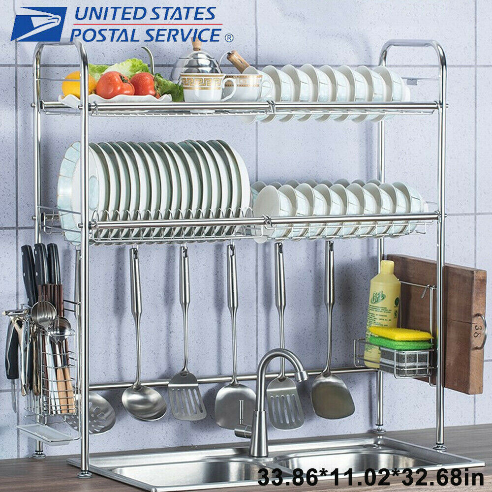 Kitchen Hand Towel Rack Over The Cabinet Dish Bar Holder 9 Inch