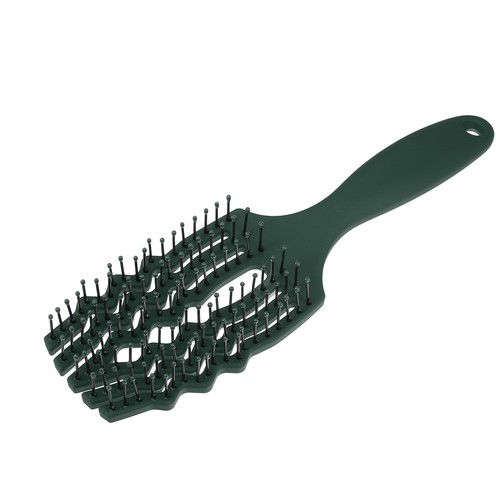 Tangle Hair Brush Paddle Detangler for All Hair Types Dark Green - Bild 1 von 6