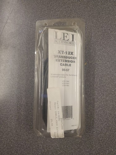 LEI LOWRANCE XT-12X TRANSDUCER EXTENSION CABLE 12' FT 99-57  - Imagen 1 de 3
