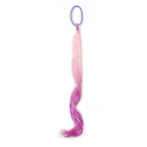 Hair Extensions 14" Lightweight Colored Hair Extensions Kids Curly Ponytail - Bild 16 von 30