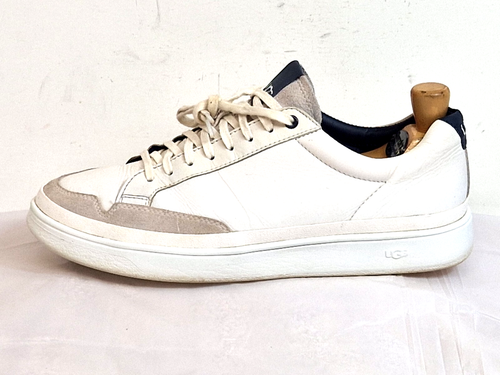 Ugg Australia South Bay Zapatillas bajas de confort para hombre Cuero Blanco Reino Unido 9 UE 43