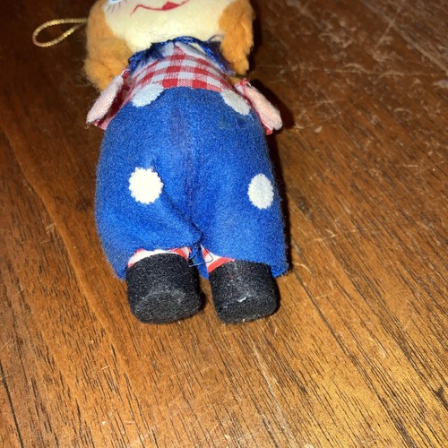 Vintage Raggedy Ann & ANDY Styrofoam Christmas Ornament Japan ANDY ONLY 5.5” - Picture 7 of 7