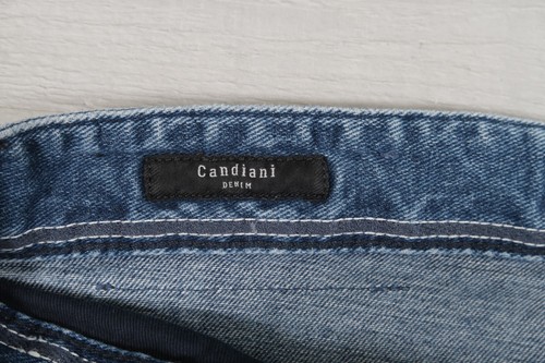 Pantalones de mezclilla para hombre Hugo Boss MAINE 3 elásticos calce recto azules W33 L33 Candiani - Imagen 9 de 15
