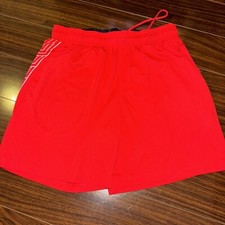 Under Armour Boys Shorts Red Size Large Heat Gear Loose Fit Youth