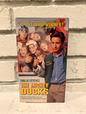 The Mighty Ducks VHS Cassette Tape TESTED & WORKS Walt Disney, Emilio Estevez