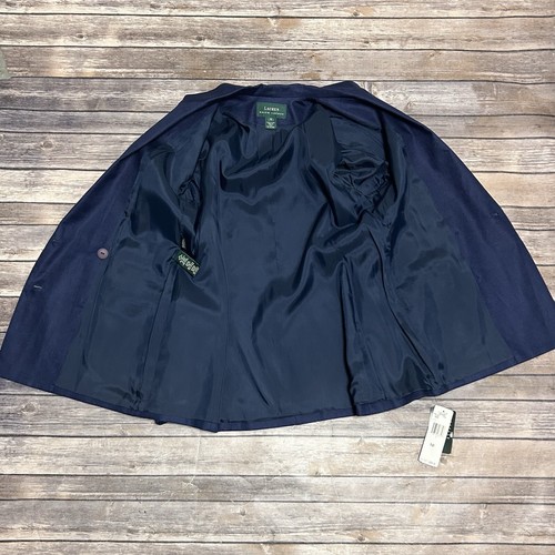 Blazer Lauren Ralph Lauren True Azul Marino Lino Doble Pecho Provenza 10 Nuevo - Imagen 8 de 13