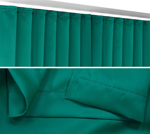 2er Set Verdunkelungsgardine Kräuselband Blackout Vorhang blickdicht abdunkelnd - Bild 13 von 17